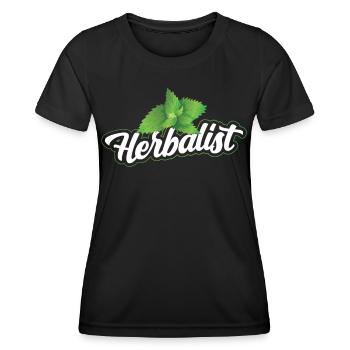 Herb Collector Herb Garden Herbes aromatiques - T-shirt sport Femme - noir - Devant - AI Model Female 172 light (172cm)
