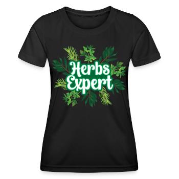 Herb Expert Herb Herb Garden - T-shirt sport Femme - noir - Devant - AI Model Female 172 light (172cm)