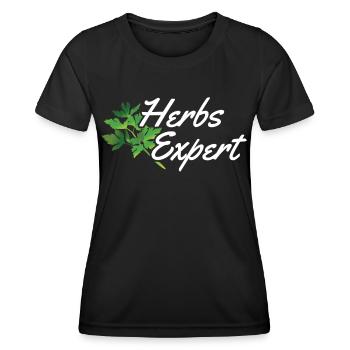 Herb Expert Herb Herb Garden - T-shirt sport Femme - noir - Devant - AI Model Female 172 light (172cm)