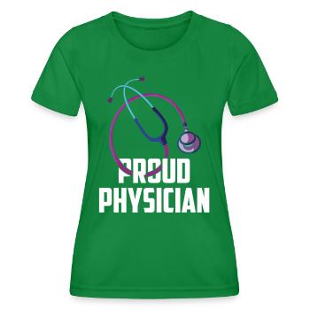Fier Docteur Docteur Profession Médicale - T-shirt sport Femme - vert - Devant - AI Model Female 172 dark (172cm)
