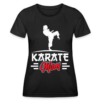 Karate Mother Martial Arts Martial Arts Fighter - Women's Functional T-Shirt - black - Front - AI Model Female 172 light (172cm)