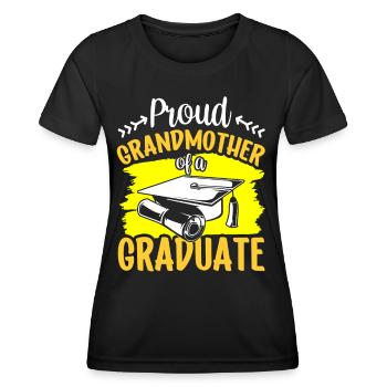 Proud Grandmother Of a Graduate Graduate - Women's Functional T-Shirt - black - Front - AI Model Female 172 light (172cm)
