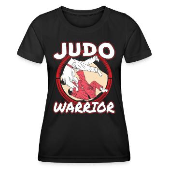 Judo Guerrier Judoka Arts Martiaux Arts Martiaux Hobby - T-shirt sport Femme - noir - Devant - AI Model Female 172 light (172cm)