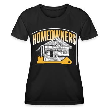 Propriétaire Maison Propriétaire Maison Propriétaire Maison - T-shirt sport Femme - noir - Devant - AI Model Female 172 light (172cm)
