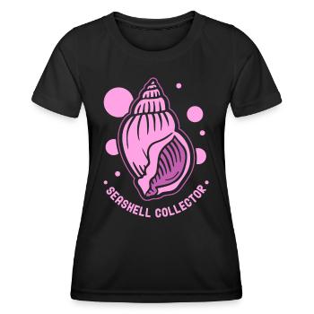 Shell Collector Shell Collector Shells Collecting - Women's Functional T-Shirt - black - Front - AI Model Female 172 light (172cm)