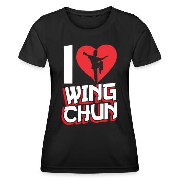 I love Wing Chun Martial Arts Trainer Martial Arts - Women's Functional T-Shirt - black - Front - AI Model Female 172 light (172cm)