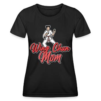 Wing Chun Mother Martial Arts Martial Arts Trainer - Women's Functional T-Shirt - black - Front - AI Model Female 172 light (172cm)