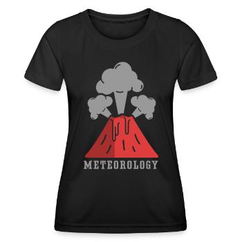 Meteorologie Beruf Wettervorhersage Meteorologe - Frauen Funktions-T-Shirt - Schwarz - Vorne - AI Model Female 172 light (172cm)