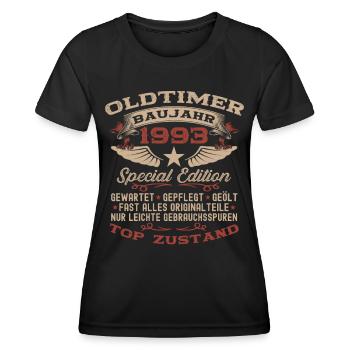 Oldtimer 1993 29. Geburtstag Geschenk Damen Herren - Frauen Funktions-T-Shirt - Schwarz - Vorne - AI Model Female 172 light (172cm)