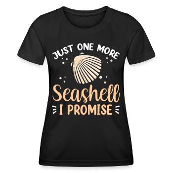 Nur Noch Eine Muschel Ich Verspreche Es Muscheln - Frauen Funktions-T-Shirt - Schwarz - Vorne - AI Model Female 172 light (172cm)