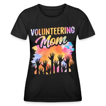 Mère bénévole Profession bénévole - T-shirt sport Femme - noir - Devant - AI Model Female 172 light (172cm)