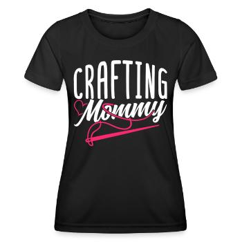 Artisanat Maman Mère Artisanat Amateur - T-shirt sport Femme - noir - Devant - AI Model Female 172 light (172cm)