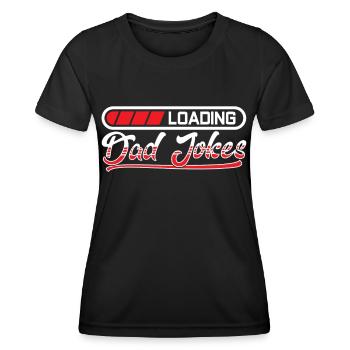 Papa Blague Papa Blague Père Blagues - T-shirt sport Femme - noir - Devant - AI Model Female 172 light (172cm)