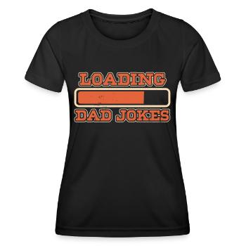 Dad Joke Papa Witz Jokes Vater - Frauen Funktions-T-Shirt - Schwarz - Vorne - AI Model Female 172 light (172cm)