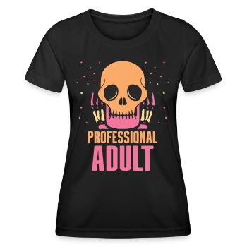 Professional Adult Adult Birthday - Women's Functional T-Shirt - black - Front - AI Model Female 172 light (172cm)