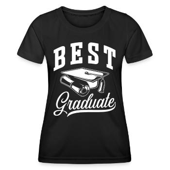 Prix du meilleur diplômé diplômé - T-shirt sport Femme - noir - Devant - AI Model Female 172 light (172cm)