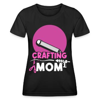 Artisanat Maman Artisanat Mère Amateur - T-shirt sport Femme - noir - Devant - AI Model Female 172 light (172cm)