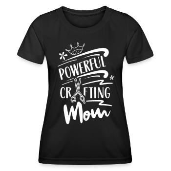 Grand Artisanat Maman Artisanat Mère Amateur - T-shirt sport Femme - noir - Devant - AI Model Female 172 light (172cm)