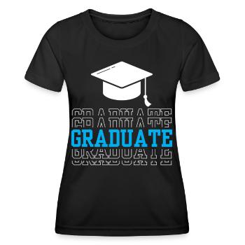 Graduate Graduate AwardEd School Graduate - Women's Functional T-Shirt - black - Front - AI Model Female 172 light (172cm)