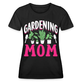 Jardin Mama Jardinier Mère Horticulture - T-shirt sport Femme - noir - Devant - AI Model Female 172 light (172cm)