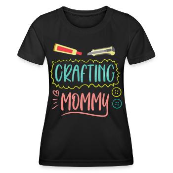 Artisanat Maman Amateur Artisanat Mère - T-shirt sport Femme - noir - Devant - AI Model Female 172 light (172cm)