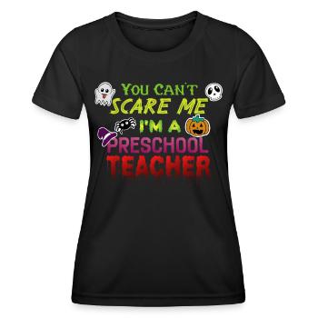 Enseignant Préscolaire Professeur d’anglais Enseignant Halloween - T-shirt sport Femme - noir - Devant - AI Model Female 172 light (172cm)