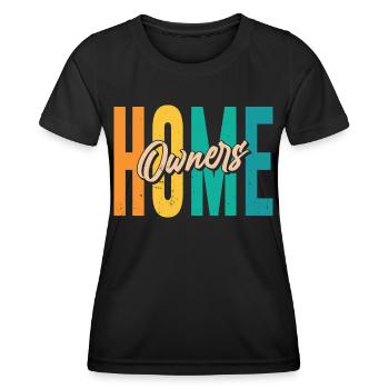 Propriétaire Propriétaire Maison propriétaire - T-shirt sport Femme - noir - Devant - AI Model Female 172 light (172cm)