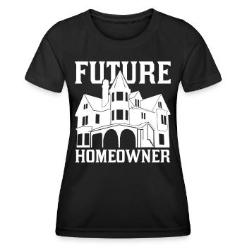 Futur propriétaire propriétaire propriétaire - T-shirt sport Femme - noir - Devant - AI Model Female 172 light (172cm)