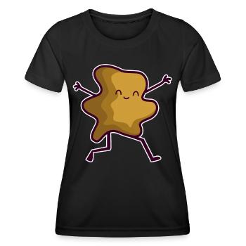 Erdnussbutter Pb&j Gelée de beurre de cacahuète Halloween - T-shirt sport Femme - noir - Devant - AI Model Female 172 light (172cm)