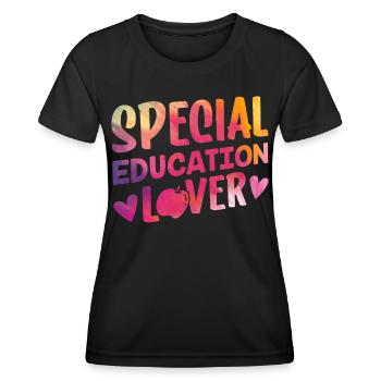 Amoureux de l’éducation de l’enfance en difficulté Enseignants de l’enfance en difficulté - T-shirt sport Femme - noir - Devant - AI Model Female 172 light (172cm)