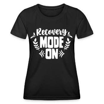 Genesung Modus Ein Erholen Erholung Überlebender - Frauen Funktions-T-Shirt - Schwarz - Vorne - AI Model Female 172 light (172cm)