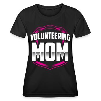 Mère bénévole Volontaire Profession bénévole - T-shirt sport Femme - noir - Devant - AI Model Female 172 light (172cm)