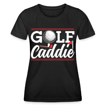 Golf Caddie Golfer Golfing profession - Women's Functional T-Shirt - black - Front - AI Model Female 172 light (172cm)