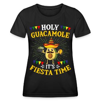 Cinco De Mayo Heilige Guacamole Fiesta Mexico - Frauen Funktions-T-Shirt - Schwarz - Vorne - AI Model Female 172 light (172cm)
