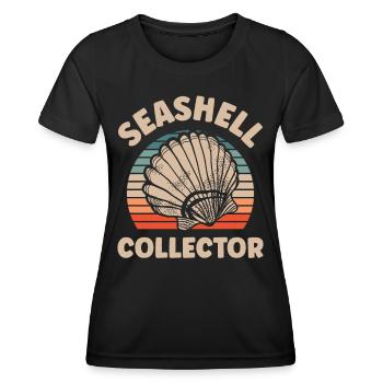 Shell Collector Shell Collector Shell Collecting - Women's Functional T-Shirt - black - Front - AI Model Female 172 light (172cm)