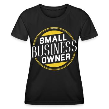 Kleinunternehmer CEO Gründer Besitzer - Frauen Funktions-T-Shirt - Schwarz - Vorne - AI Model Female 172 light (172cm)