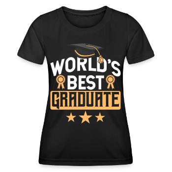 La meilleure célébration de remise des diplômes d’études supérieures au monde - T-shirt sport Femme - noir - Devant - AI Model Female 172 light (172cm)