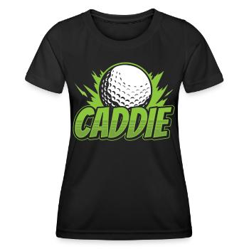 Caddie Golf Golfeur Profession de golfeur - T-shirt sport Femme - noir - Devant - AI Model Female 172 light (172cm)