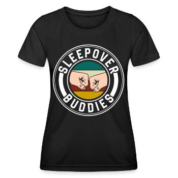 Invités pour la nuit Douce nuitée - T-shirt sport Femme - noir - Devant - AI Model Female 172 light (172cm)