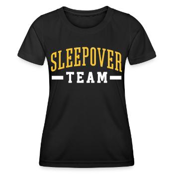 Nuit d’équipe douce nuitée - T-shirt sport Femme - noir - Devant - AI Model Female 172 light (172cm)