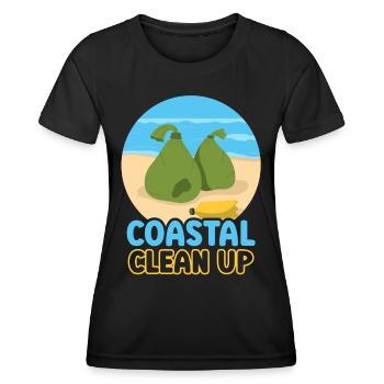 Coastal Cleanup Beach Beach Clean Up - Women's Functional T-Shirt - black - Front - AI Model Female 172 light (172cm)