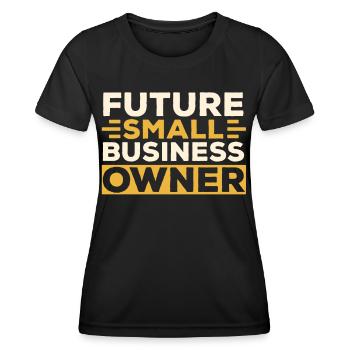 Zukünftiger Inhaber Eines Kleinunternehmens CEO - Frauen Funktions-T-Shirt - Schwarz - Vorne - AI Model Female 172 light (172cm)