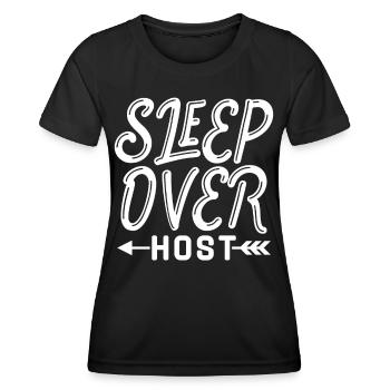 Hôtes pour la nuit Passez la nuit - T-shirt sport Femme - noir - Devant - AI Model Female 172 light (172cm)