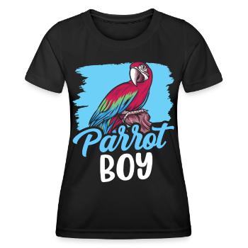 Parrot Cub Parrot Cub Cute Parrot Animal - Women's Functional T-Shirt - black - Front - AI Model Female 172 light (172cm)