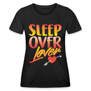 Nuitée des amoureux Nuitée - T-shirt sport Femme - noir - Devant - AI Model Female 172 light (172cm)
