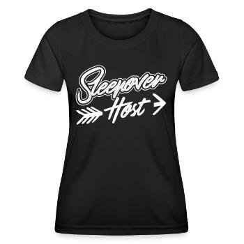 Hôtes pour la nuit Passez la nuit - T-shirt sport Femme - noir - Devant - AI Model Female 172 light (172cm)