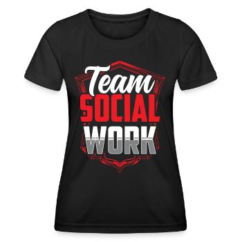 Social Work Team Social Work Social Workers - Women's Functional T-Shirt - black - Front - AI Model Female 172 light (172cm)