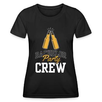 Bachelor Party Team Bachelor - Women's Functional T-Shirt - black - Front - AI Model Female 172 light (172cm)
