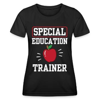 Formateur en éducation spécialisée Enseignant Éducation spécialisée - T-shirt sport Femme - noir - Devant - AI Model Female 172 light (172cm)