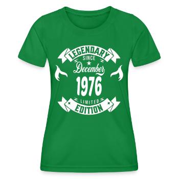 Legendary since december 1976 - Women's Functional T-Shirt - kelly green - Front - AI Model Female 172 dark (172cm)